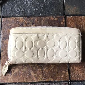 Coach Bags - White patent leather Coach wallet Coach Bags - White patent leather Coach wallet